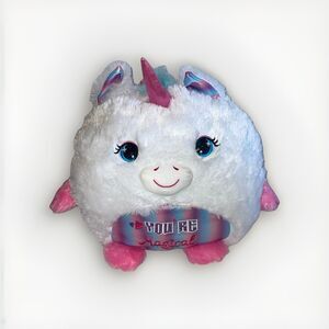 Jumbo Unicorn Plush 18” Round Soft Stuffed Toy Midwood